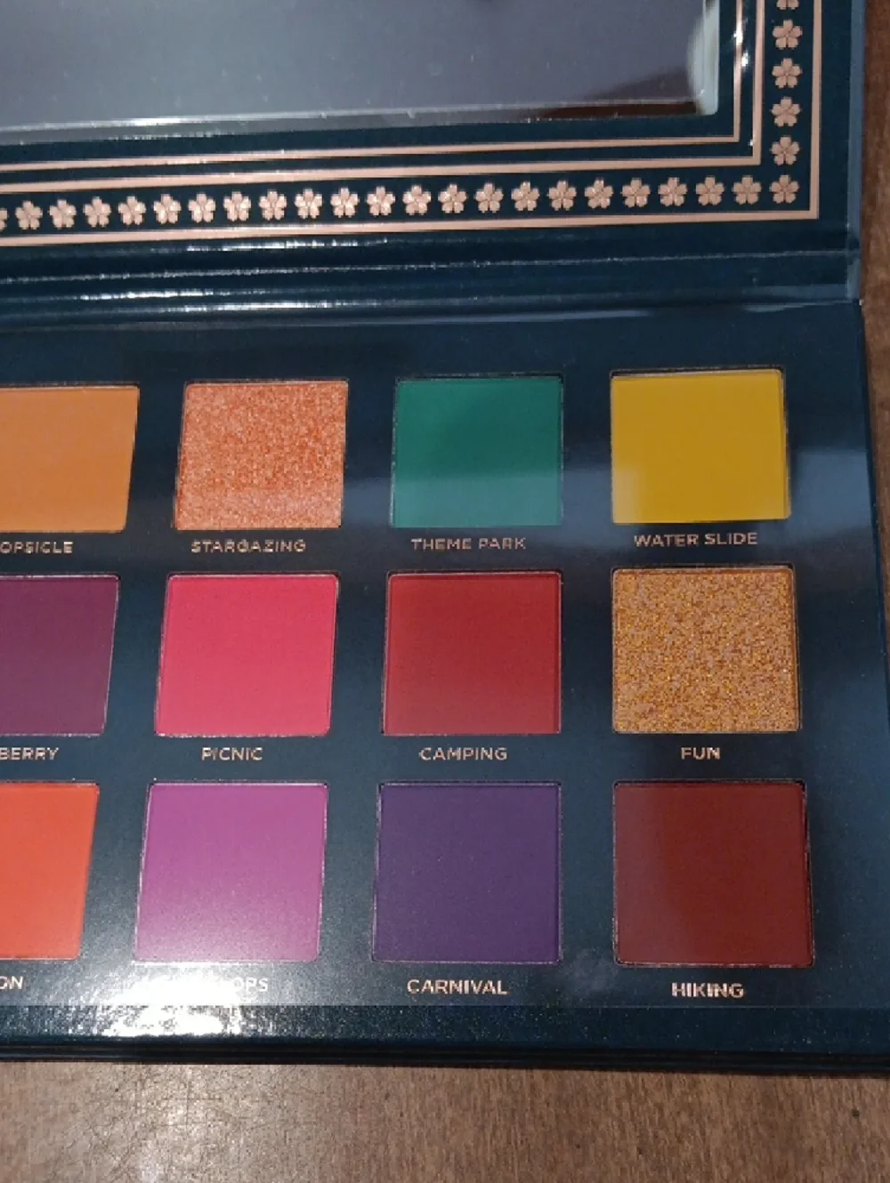 Ace Beauté Nostalgia Tropical Eyeshadow Palette - Teal & Orange